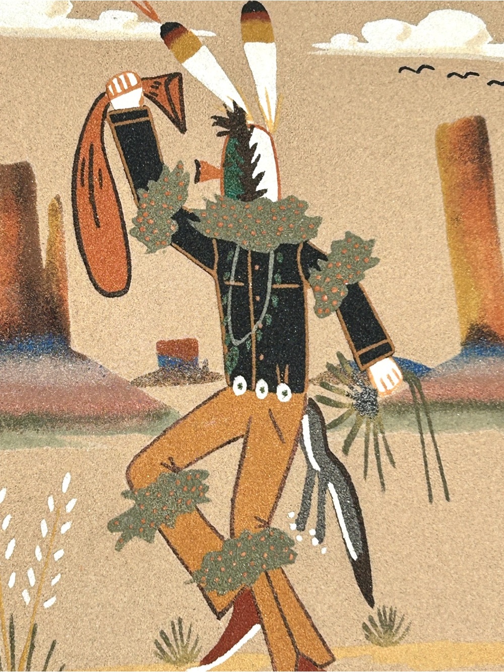 Desert Dancer Art Print - Brown & Black
